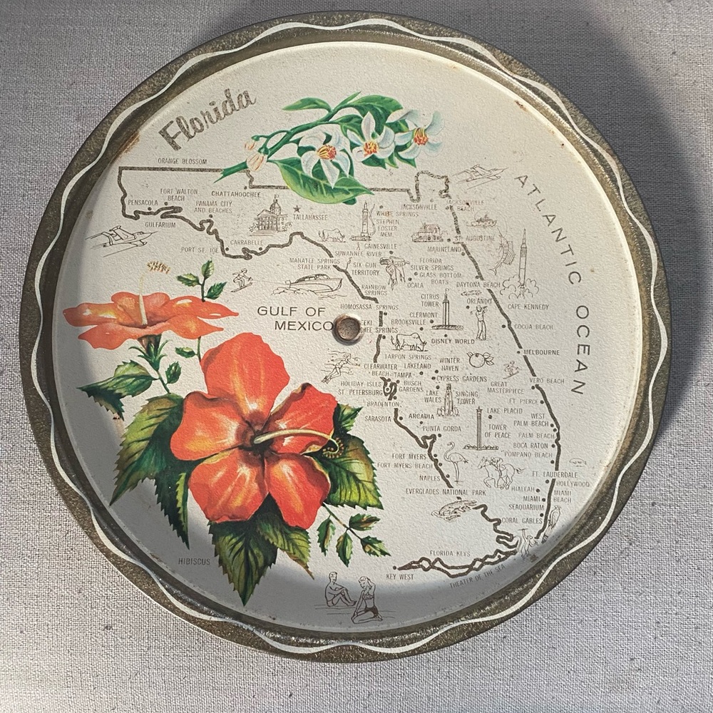 Vintage Florida lazy Susan!
